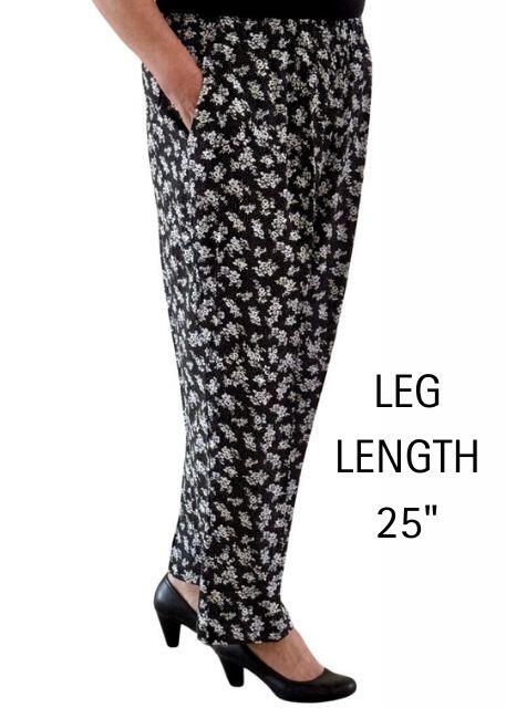 Emma Black and White Pattern Trousers